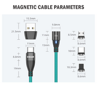 [ 3 Pack x 2m ] PD 100W USB Type-C Magnetic Charging Premium Cable iPhone [ Online Exclusive ]