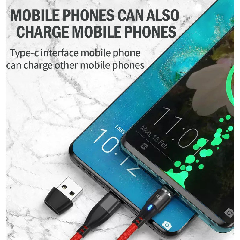 100W USB Type-C Fast Charging Cable Micro USB iPhone PD Charger Cord Red 1M [Online  Exclusive]