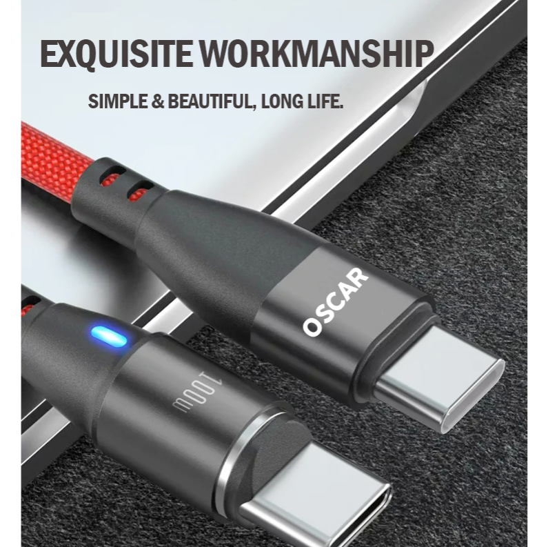 100W USB Type-C Fast Charging Premium Cable 1M [Online Exclusive]