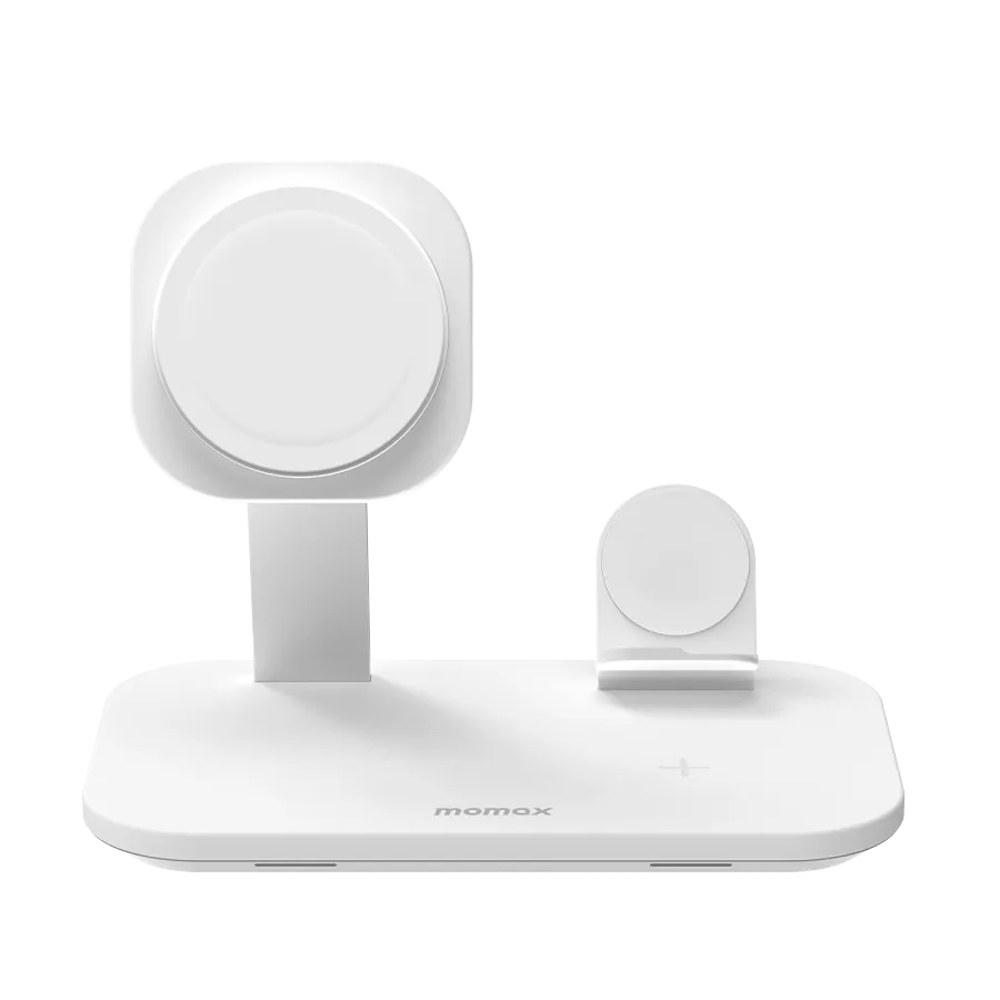 Momax Q Pro 3 in 1 MFi MagSafe White Stand Charger