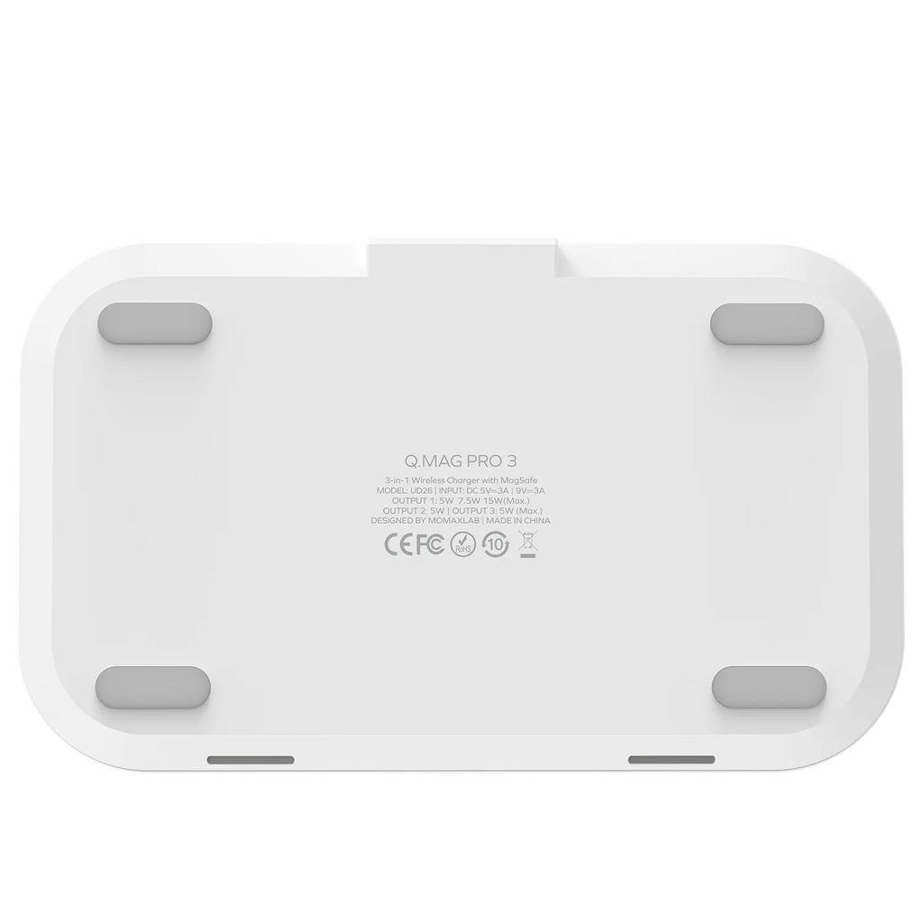 Momax Q Pro 3 in 1 MFi MagSafe White Stand Charger
