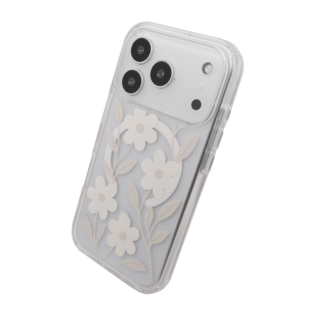 Daisy magsafe Ivory Case for iPhone 17 Series