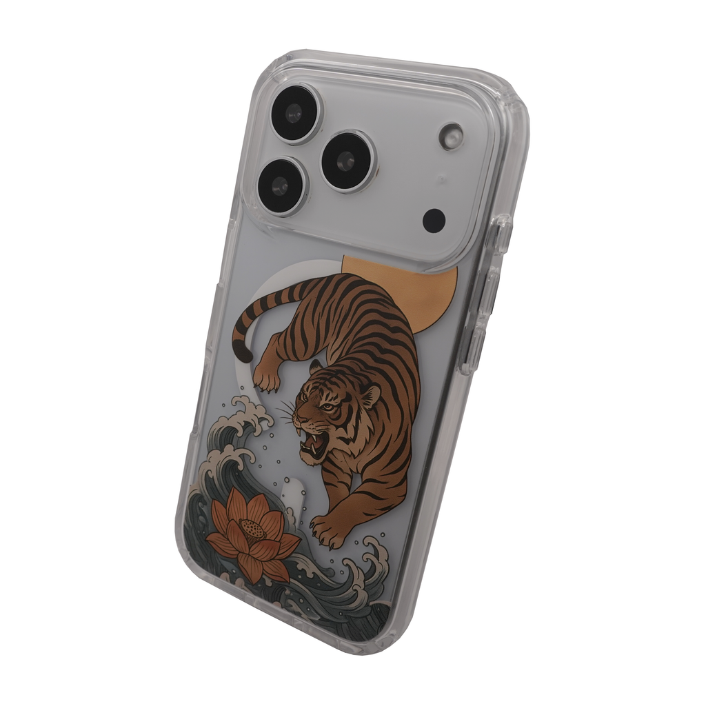 Lotus Tiger MagSafe Case for iPhone 17 Series