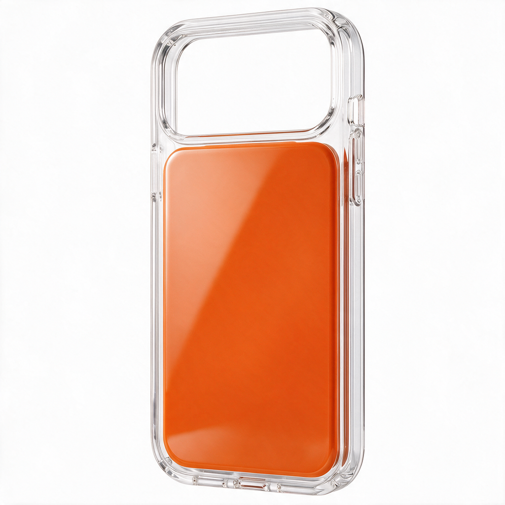 Clear Tint Orange MagSafe Case for iPhone 18 Series