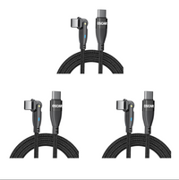 [3 Pack] PD 60W USB-C to USB-C Charging Cable 1M For iPhone 15 / Pro / Pro Max / Plus 180° Rotation Cord For Fast Charging Charger[Online Exclusive]