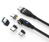 PD 100W USB Type-C Magnetic Charging Premium Cable 1m Black [Online Exclusive]