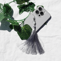Long Norigae Gray Phone Charm