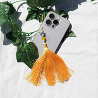 Long Norigae Yellow Phone Charm