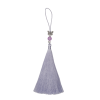 Long Norigae Purple Phone Charm