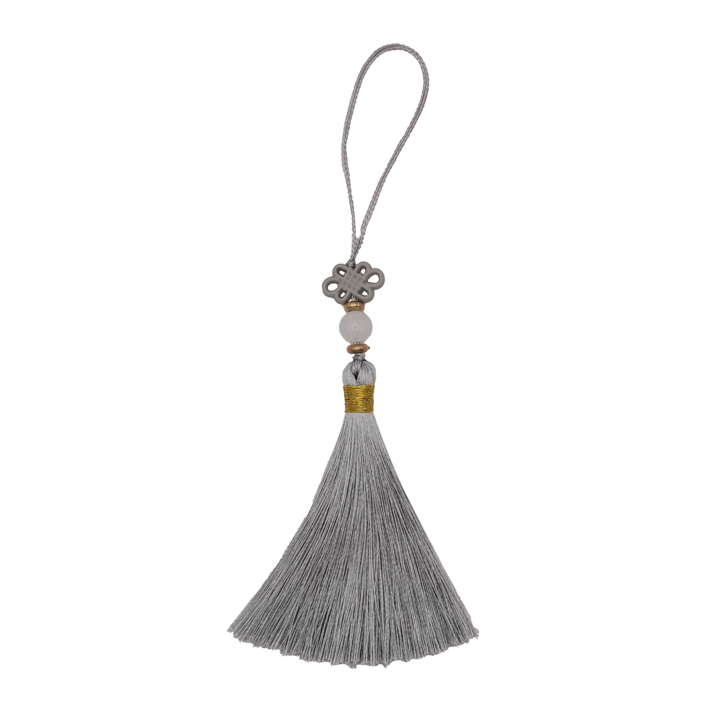 Short Norigae Gray Phone Charm