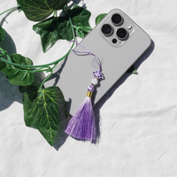 Short Norigae Purple Phone Charm