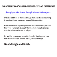 Oscar Magnetic iPad Stand with Wireless Charging Pad for iPad Pro / Air (11 inch / 12.9 inch) [Online Exclusive]