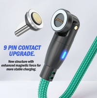 PD 100W USB Type-C Charging Premium Cable Magnetic iPhone Micro USB Phone Charger Cord 1m Green [Online Exclusive]