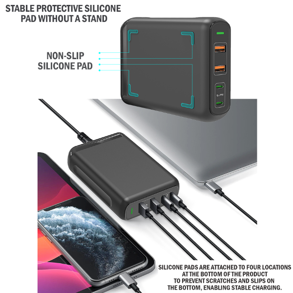 [Gift Under $100] PD 150W USB C Desktop Super Fast Charging Station 4 Ports [Online Exclusive]