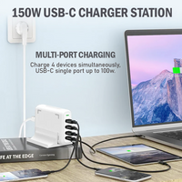 [Gift Under $100] PD 150W USB C Desktop Super Fast Charging Station 4 Ports [Online Exclusive]