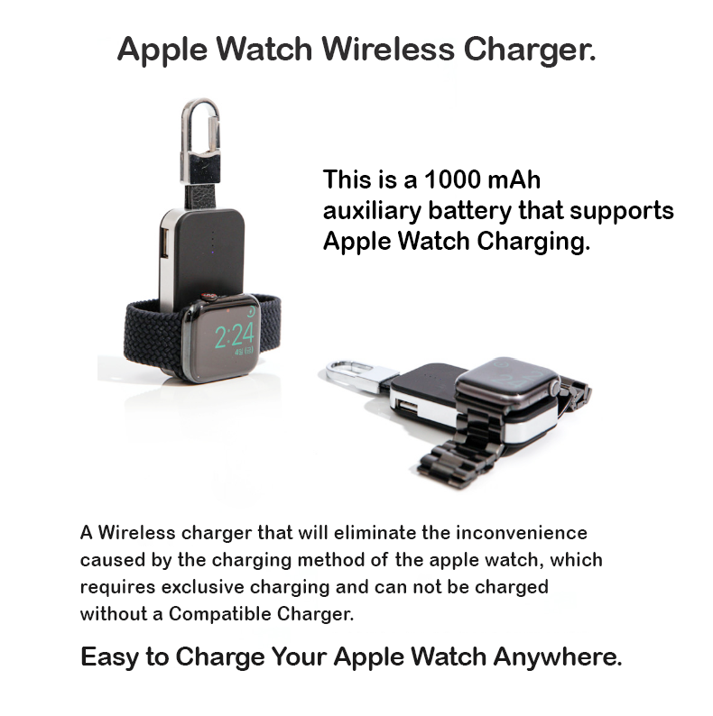 Apple Watch Wireless Charger Series 8/7/6/5/4/3/2/1 Portable USB Keychain [Online Exclusive]