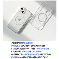 iPhone 14 Plus Magsafe Case Clear Transparent Slim Shockproof Magnetic Cover  [Online Exclusive]