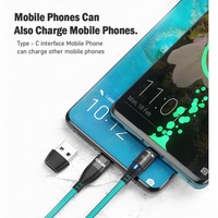 PD 100W USB Type-C Charging Cable Magnetic iPhone Micro USB Phone Charger Cord 1m Green [Online Exclusive]