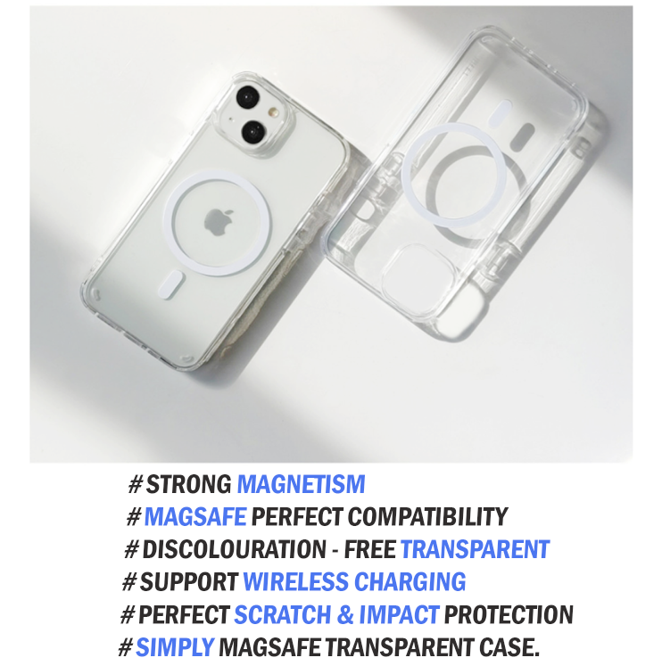 Puro Cover LITE MAG compatibile con iPhone 14 Plus; TPU trasparente; compatibile con ricarica MagSafe; Angoli rinforzati; Protezione iPhone su tutti i lati Puro Cover LITE MAG compatibile con iPhone 14 Plus; TPU trasparente; compatibile con ricarica MagSafe; Angoli rinforzati; Protezione iPhone su tutti i lati