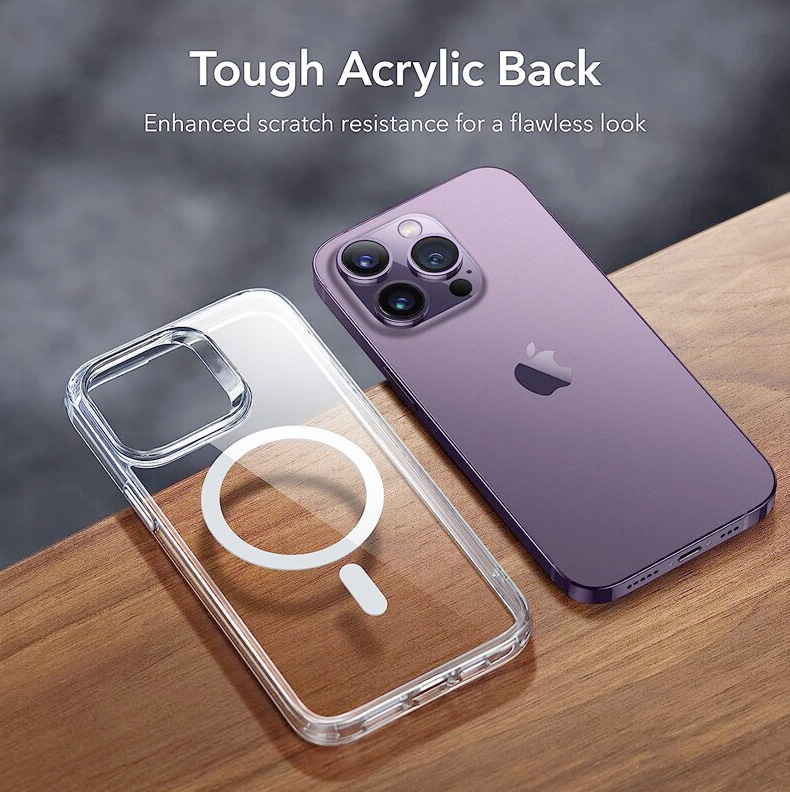 iPhone 15 Pro Max Magnetic Case Clear Transparent Slim Shockproof Magsafe Cover [Online Exclusive]