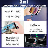 [ 4 Pack x 1M ] Magnetic Cable Phone Charging Cable [Online Exclusive]
