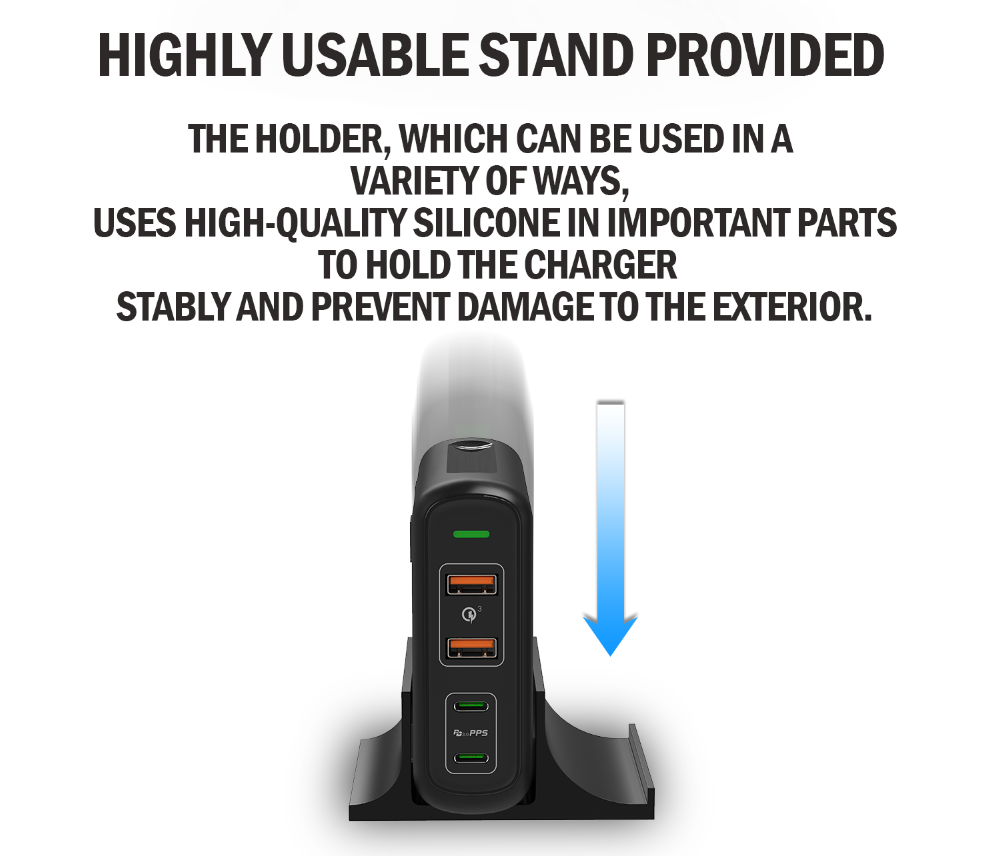 [Gift Under $100] PD 150W USB C Desktop Super Fast Charging Station 4 Ports [Online Exclusive]