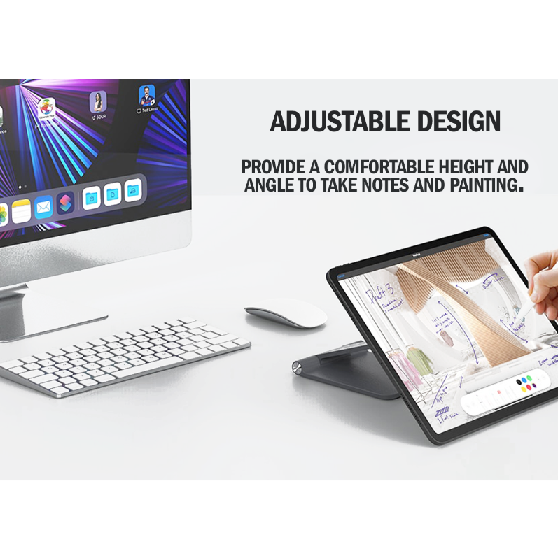 Oscar Magnetic iPad Stand with Wireless Charging Pad for iPad Pro / Air (11 inch / 12.9 inch) [Online Exclusive]