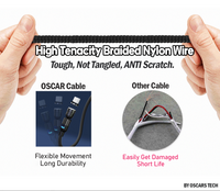 [ 4 Pack x 1M ] Magnetic Cable Phone Charging Cable [Online Exclusive]