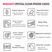 iPhone 14 Pro Magsafe Case Clear Transparent Slim Shockproof Magnetic Cover [Online Exclusive]