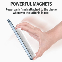 Magnetic Power Bank USB Battery Charger Portable For iPhone 15/14/13/12/11 Pro Max Choetech White