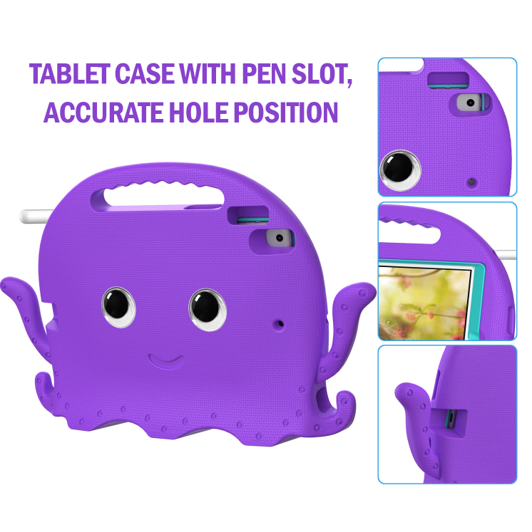 For Apple iPad 7/8/9th Gen 10.2 Kids Shockproof EVA Case Tablet Cover Octopus [Online Exclusive]