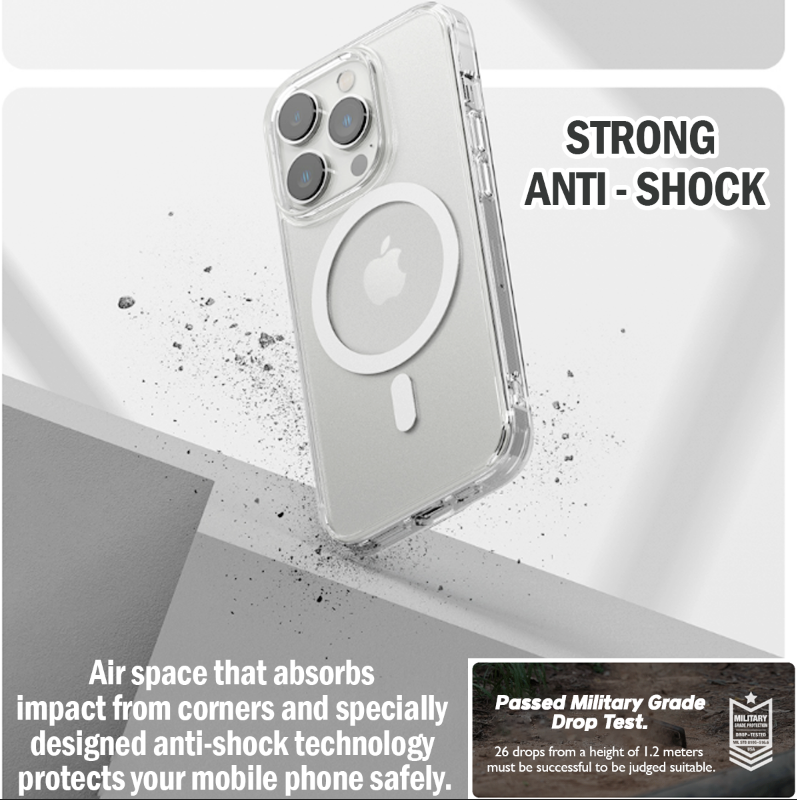 iPhone 14 Pro Max Magnetic Case Clear Transparent Slim Shockproof MAgsafe Cover  [Online Exclusive]