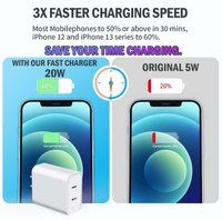 [ Complete Pack ] 40W PD Dual Port USB C Fast Wall Charger Power Adapter For iPhone 15 / Pro / Pro Max / Plus Samsung Galaxy S21 / S22 / S23 Ultra With 2 x Rotatable 1m 60W Type-C to C Cable [Online Exclusive]