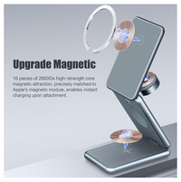 [Gift Under $100] Foldable Magnetic Wireless Charger Stand 3in1 iPhone iWatch airpods Magsafe [Online Exclusive]