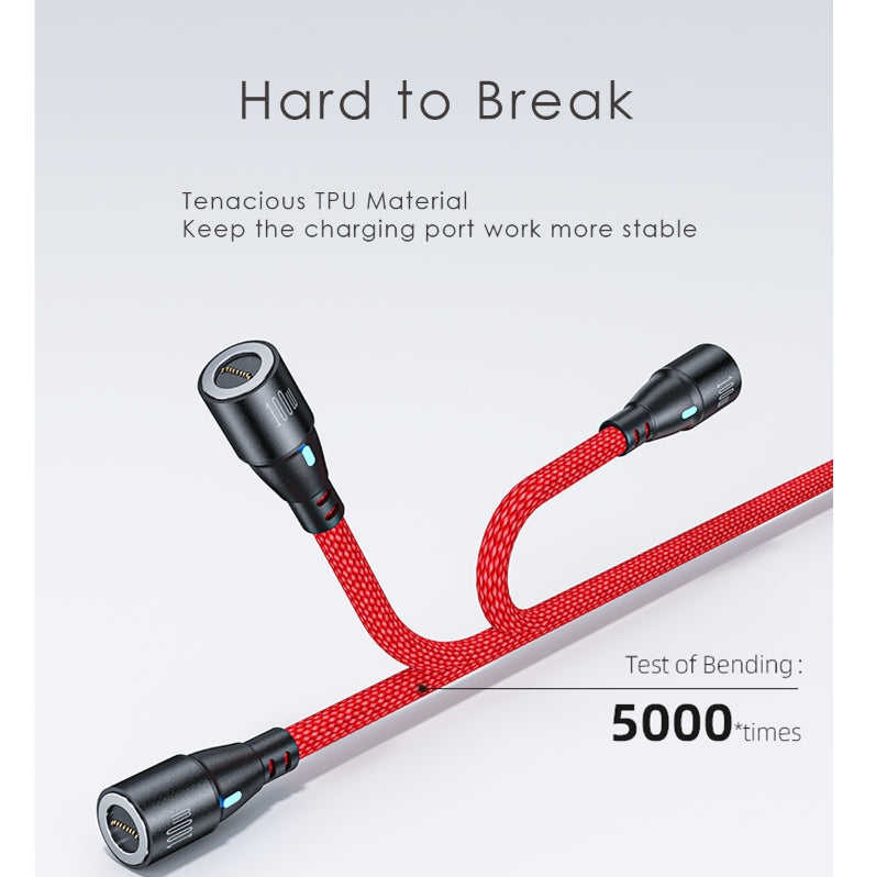 100W USB Type-C Fast Charging Cable Micro USB iPhone PD Charger Cord Red 1M [Online  Exclusive]