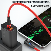 PD 100W USB Type-C Magnetic Charging Premium Cable 1m RED [Online Exclusive]