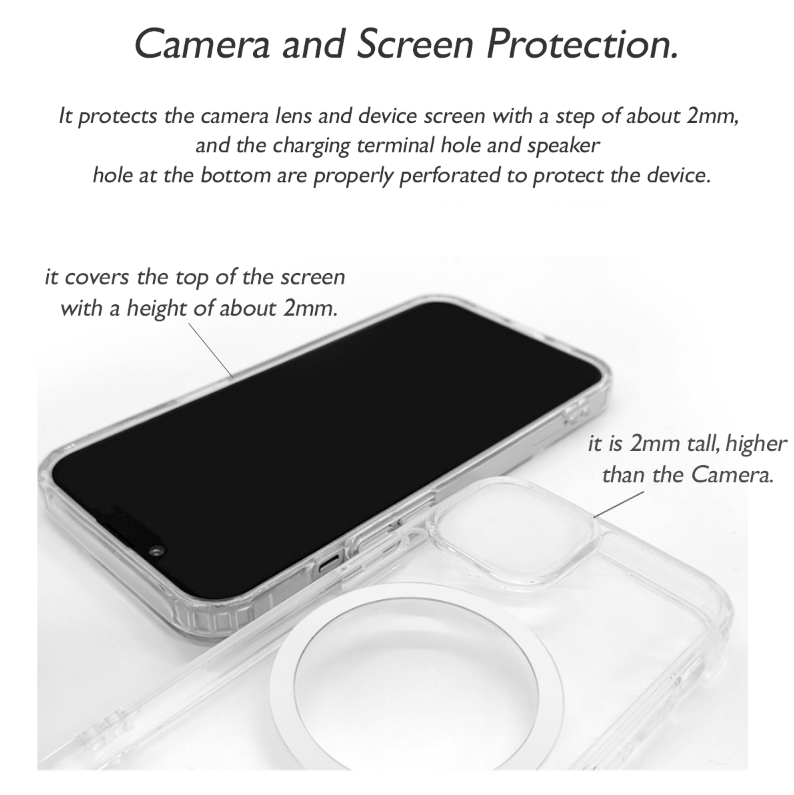 iPhone 13 Magnetic Case Clear Transparent Slim Shockproof MAgsafe Cover [Online Exclusive]