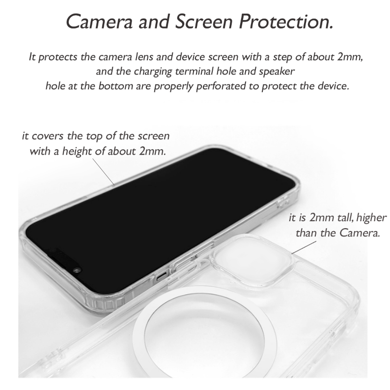 iPhone 12 Pro Max Magnetic Case Clear Transparent Slim Shockproof MAgsafe Cover [Online Exclusive]