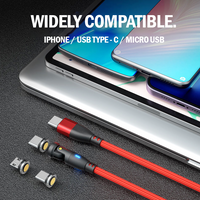 PD 100W USB Type-C Magnetic Charging Premium Cable 1m RED [Online Exclusive]