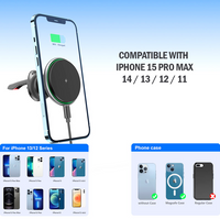 [Gift Under $100] 15W Magnetic Wireless Charger Car Holder For MagSafe [Online Exclusive]