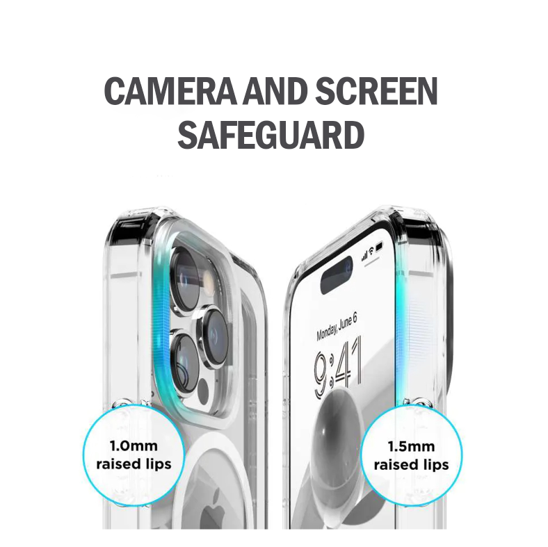 iPhone 15 Pro Magnetic Case Clear Transparent Slim Shockproof Magsafe Cover [Online Exclusive]