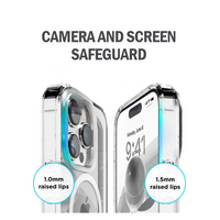 iPhone 15 Pro Magnetic Case Clear Transparent Slim Shockproof Magsafe Cover [Online Exclusive]