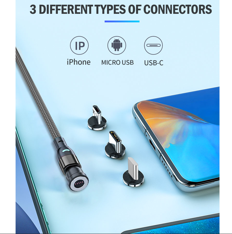 [ 4 Pack x 1M ] Magnetic Cable Phone Charging Cable [Online Exclusive]