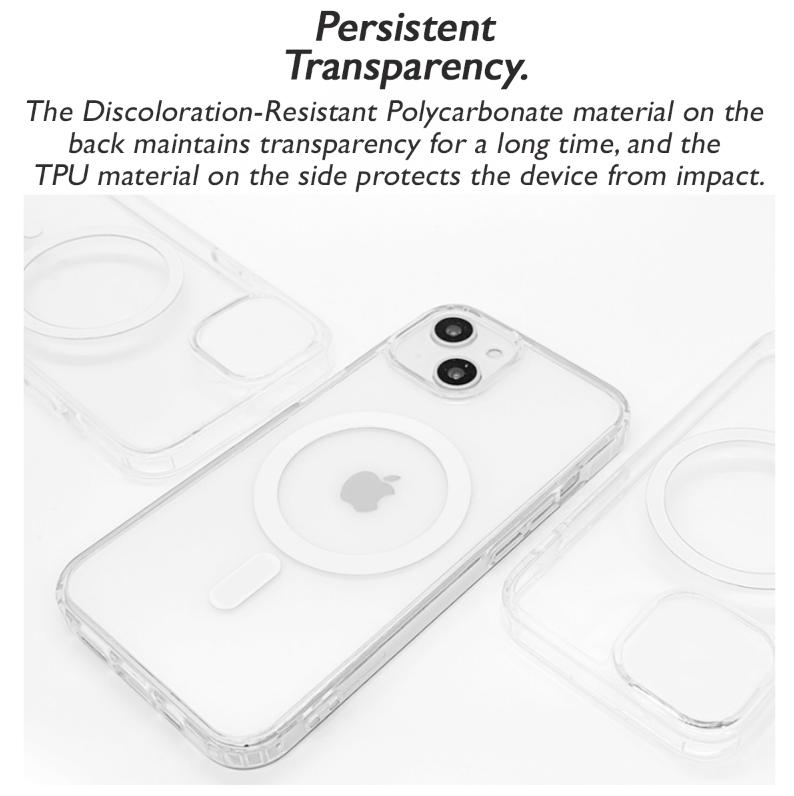 iPhone 13 Magnetic Case Clear Transparent Slim Shockproof MAgsafe Cover [Online Exclusive]