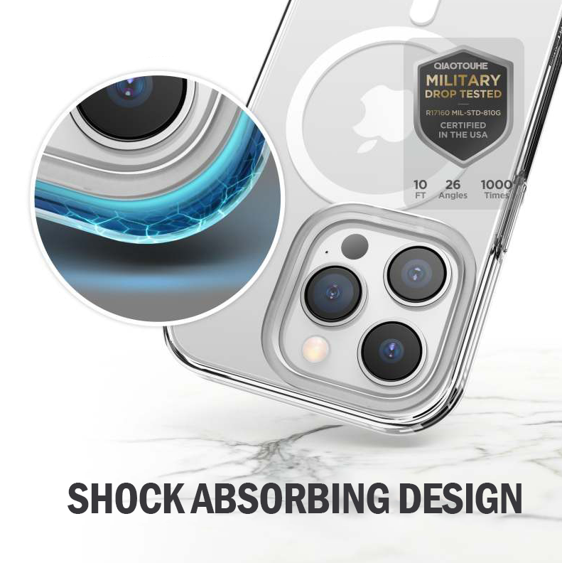 iPhone 15 Plus Magsafe Case Clear Transparent Slim Shockproof Magnetic Cover [Online Exclusive]