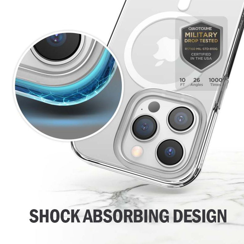 iPhone 15 Plus Magsafe Case Clear Transparent Slim Shockproof MAgnetic Cover [Online Exclusive]