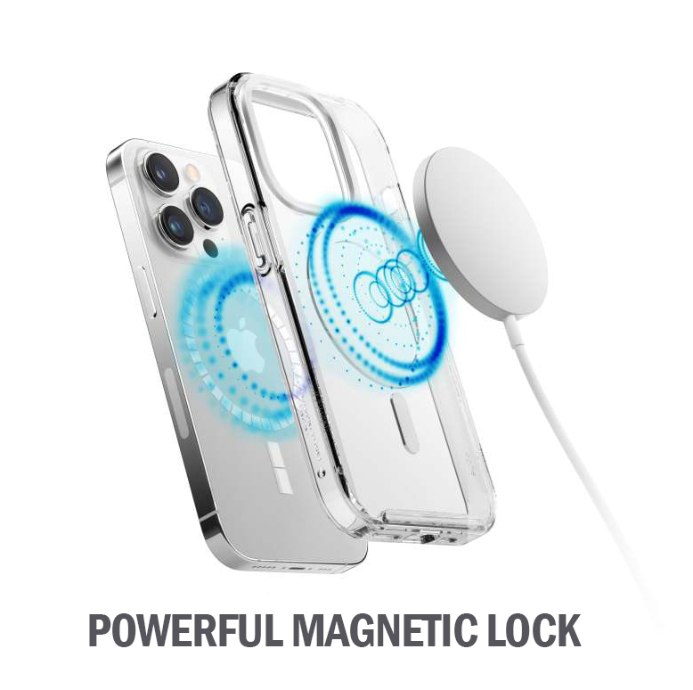 iPhone 15 Pro Magnetic Case Clear Transparent Slim Shockproof Magsafe Cover [Online Exclusive]