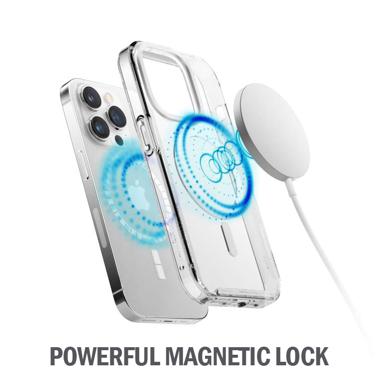 iPhone 15 Pro Magnetic Case Clear Transparent Slim Shockproof MAgsafe Cover [Online Exclusive]