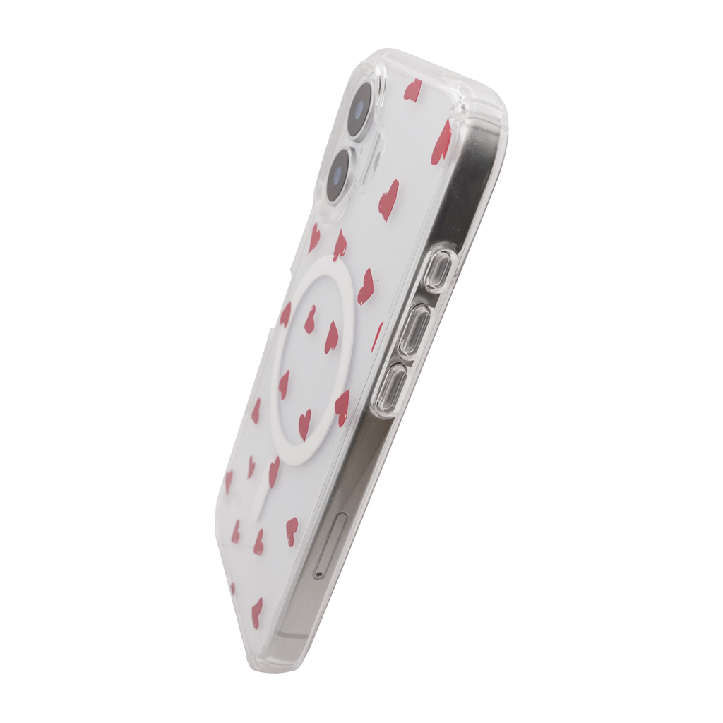 Heart magsafe Red Case for iPhone 17 Series