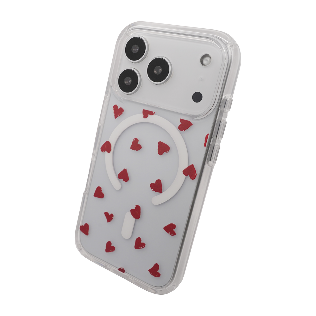 Heart magsafe Red Case for iPhone 17 Series